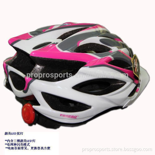 New Mens Adult Street Bike Bicycle Cycling Safety Carbon Helmet With Led Tail